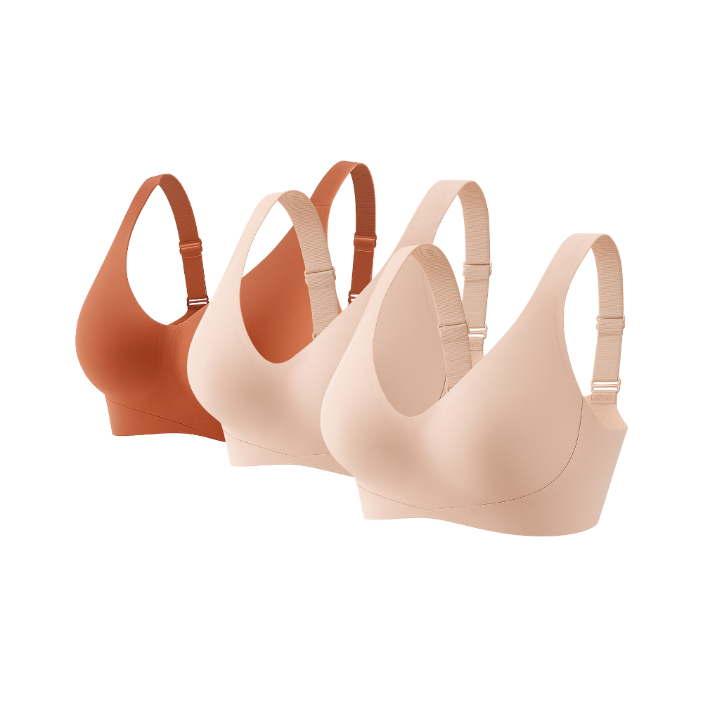 Kit 3 Sutiãs Curves Plus Size - Confortavel para Sustentação