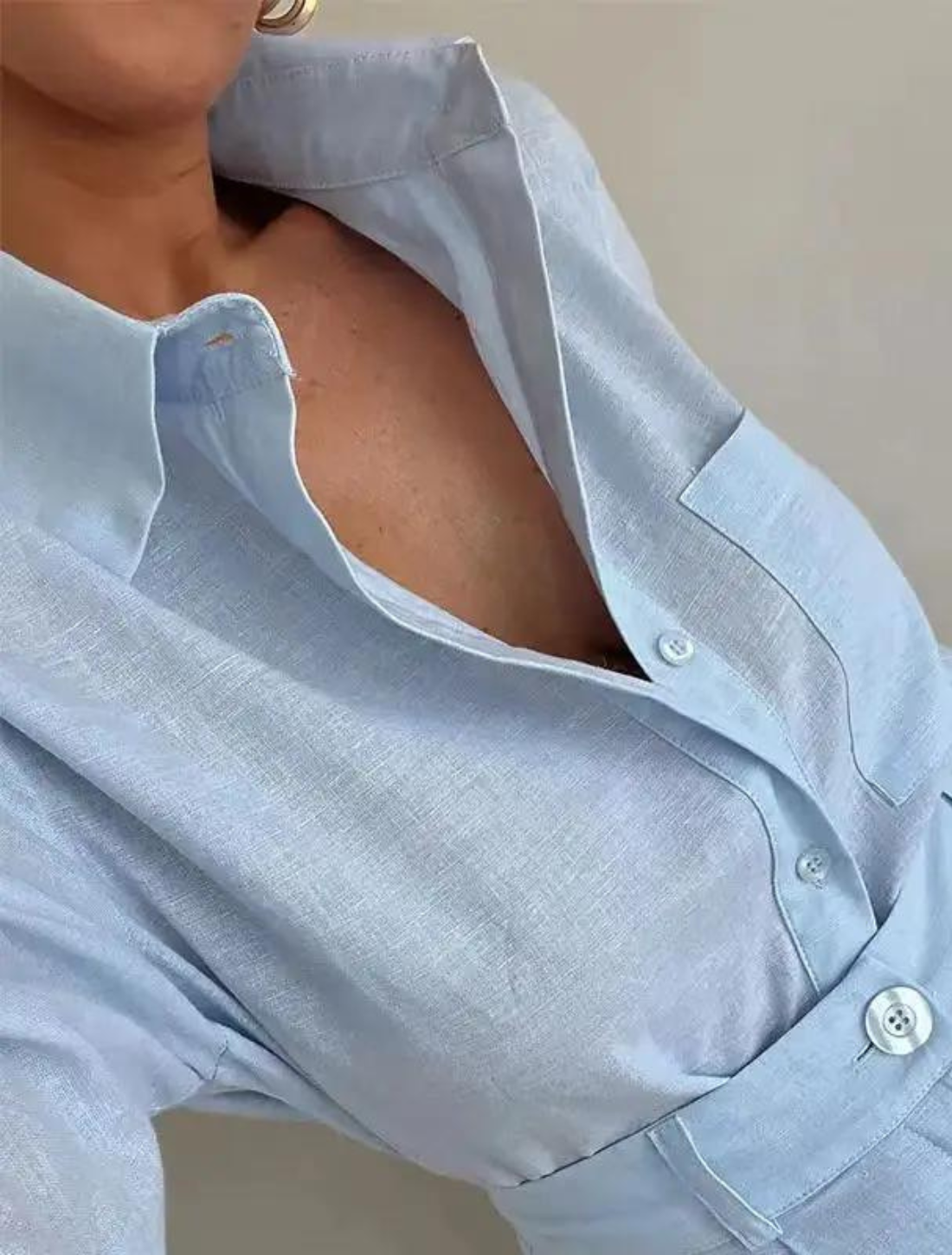 Conjunto Feminino de Linho Georginna Gervin