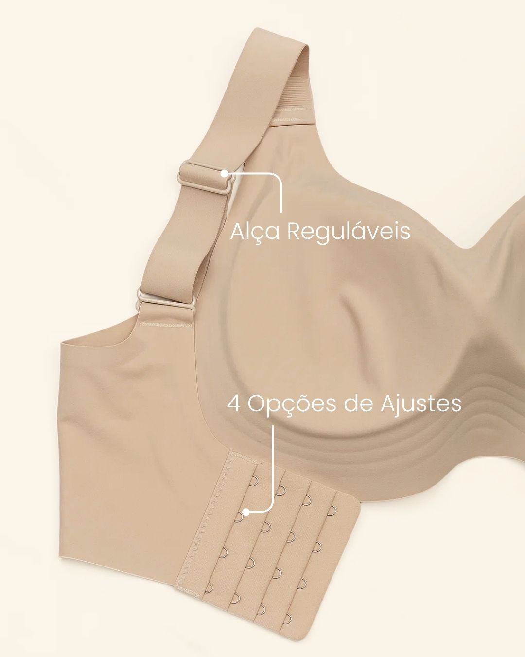 kit 3 Sutiãs Premium Reforçado de Alta Sustentação e Conforto