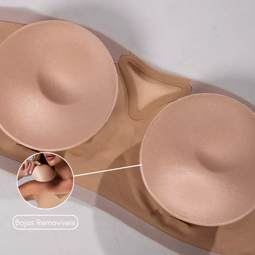 kit 2 Sutiãs Tomara que Caia Sensação, com Bojos Removíveis