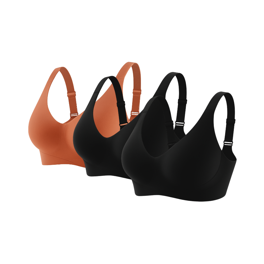 Kit 3 Sutiãs Curves Plus Size - Confortavel para Sustentação