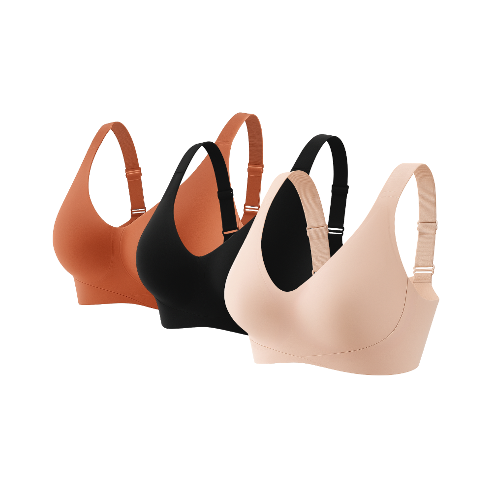 Kit 3 Sutiãs Curves Plus Size - Confortavel para Sustentação