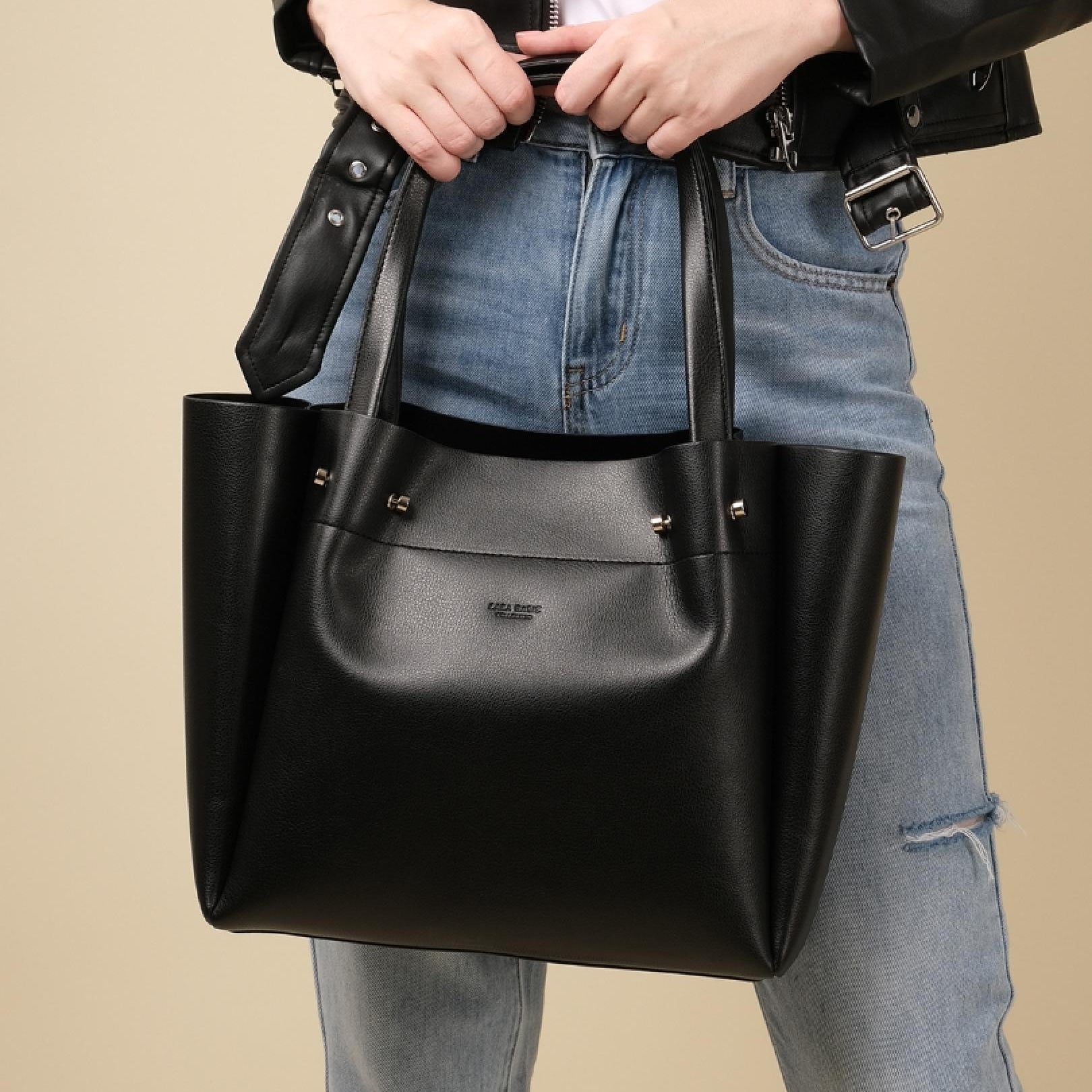 Bolsa de Couro Tote Milão