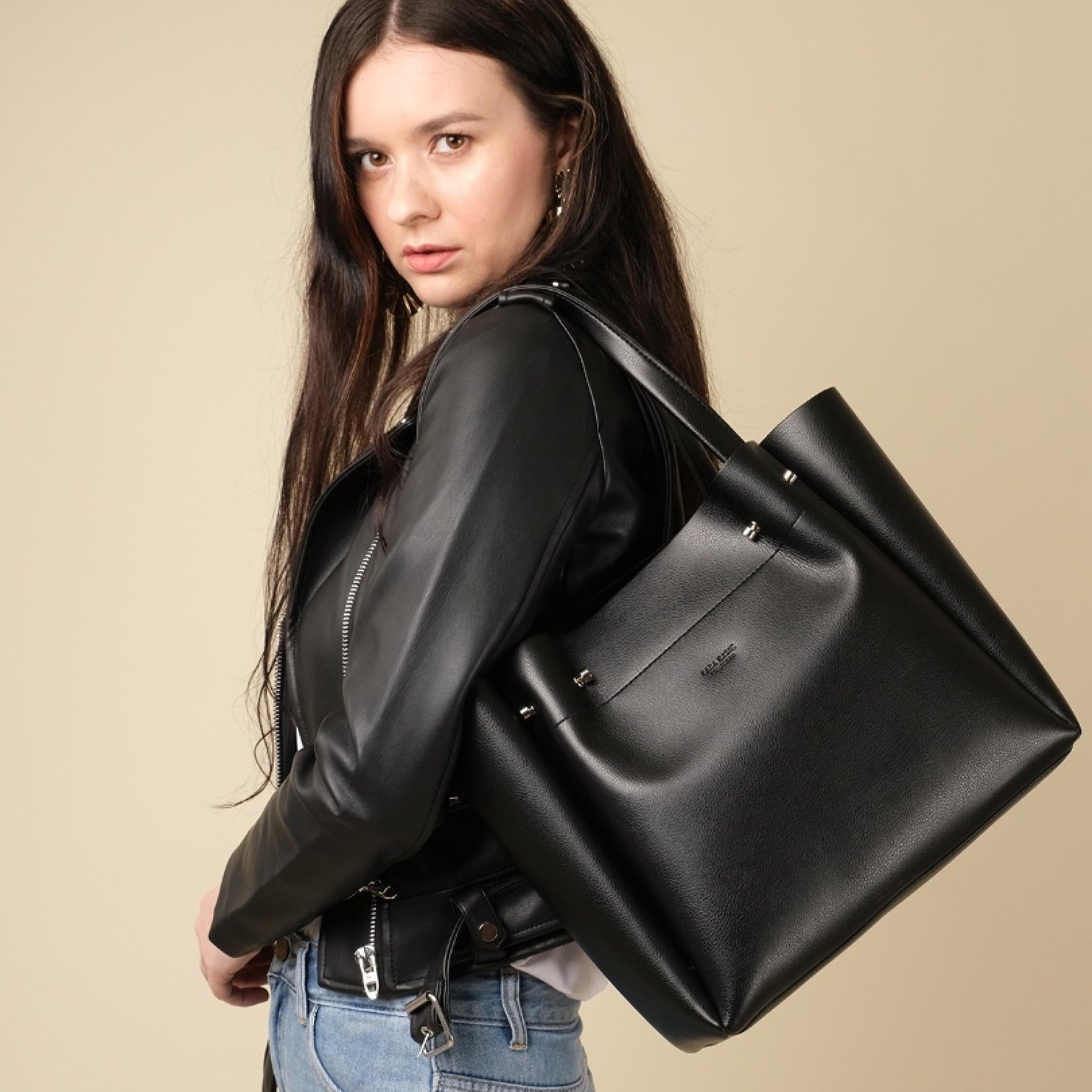 Bolsa de Couro Tote Milão