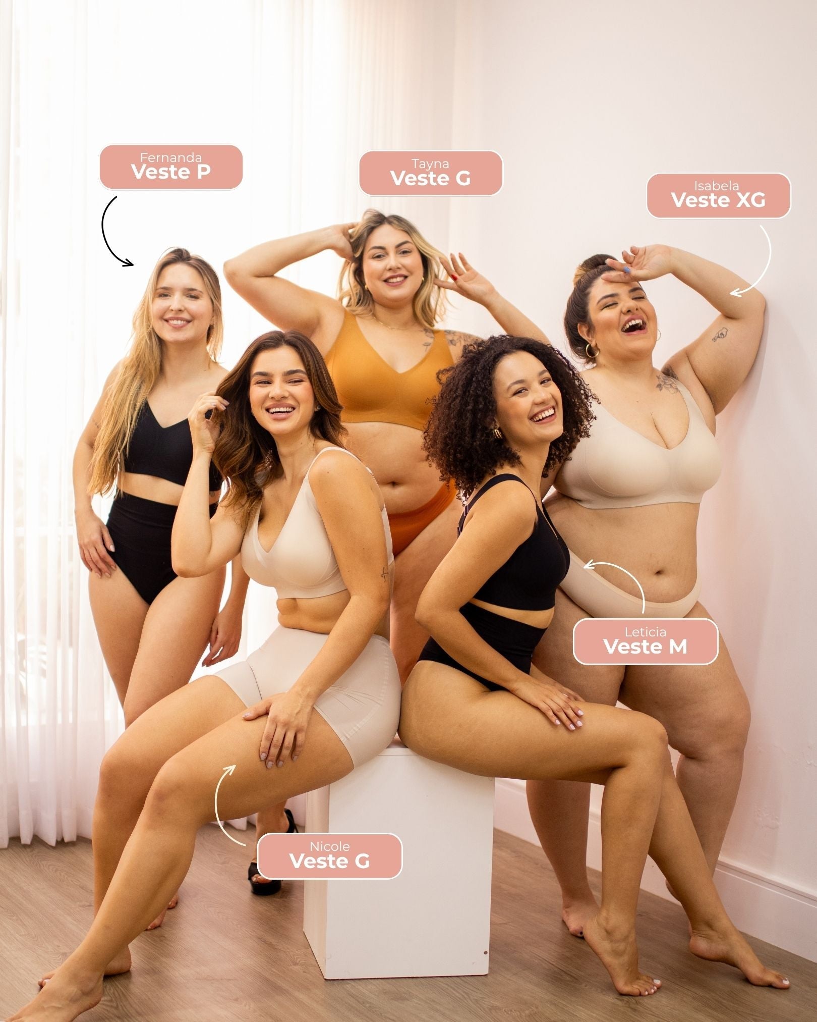 Kit 3 Sutiãs Curves Plus Size - Confortavel para Sustentação