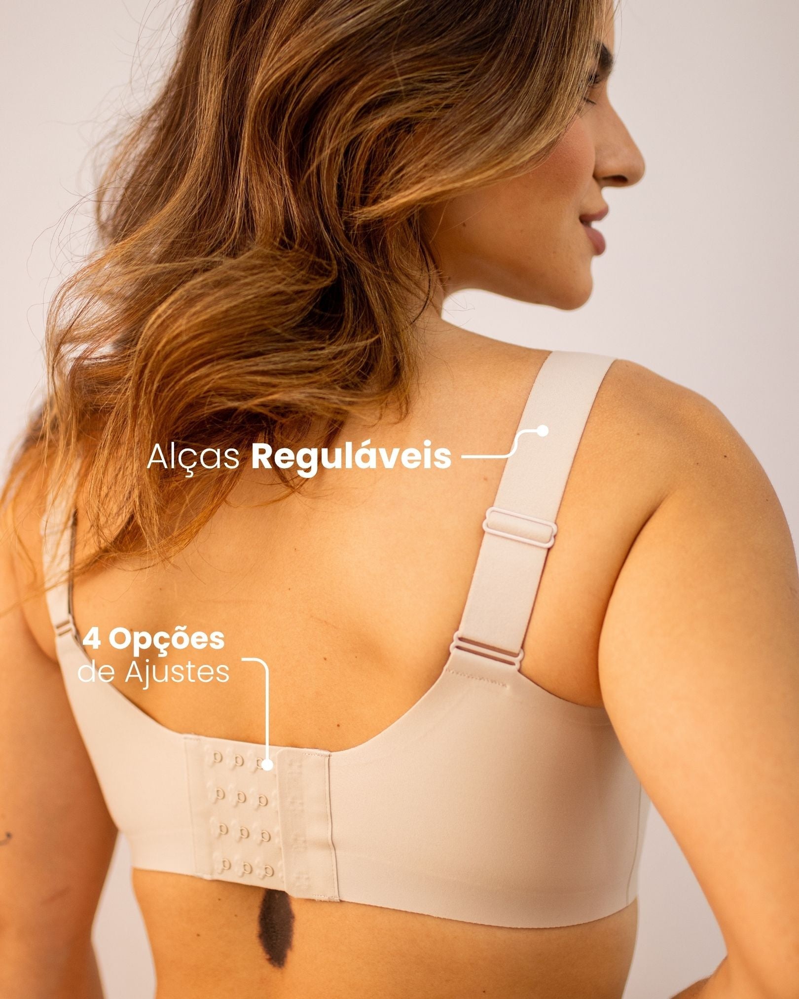 Kit 3 Sutiãs Curves Plus Size - Confortavel para Sustentação